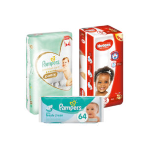 Pampers Baby Dry Size 4+ (10 - 16 kg) Nappies 62 pk