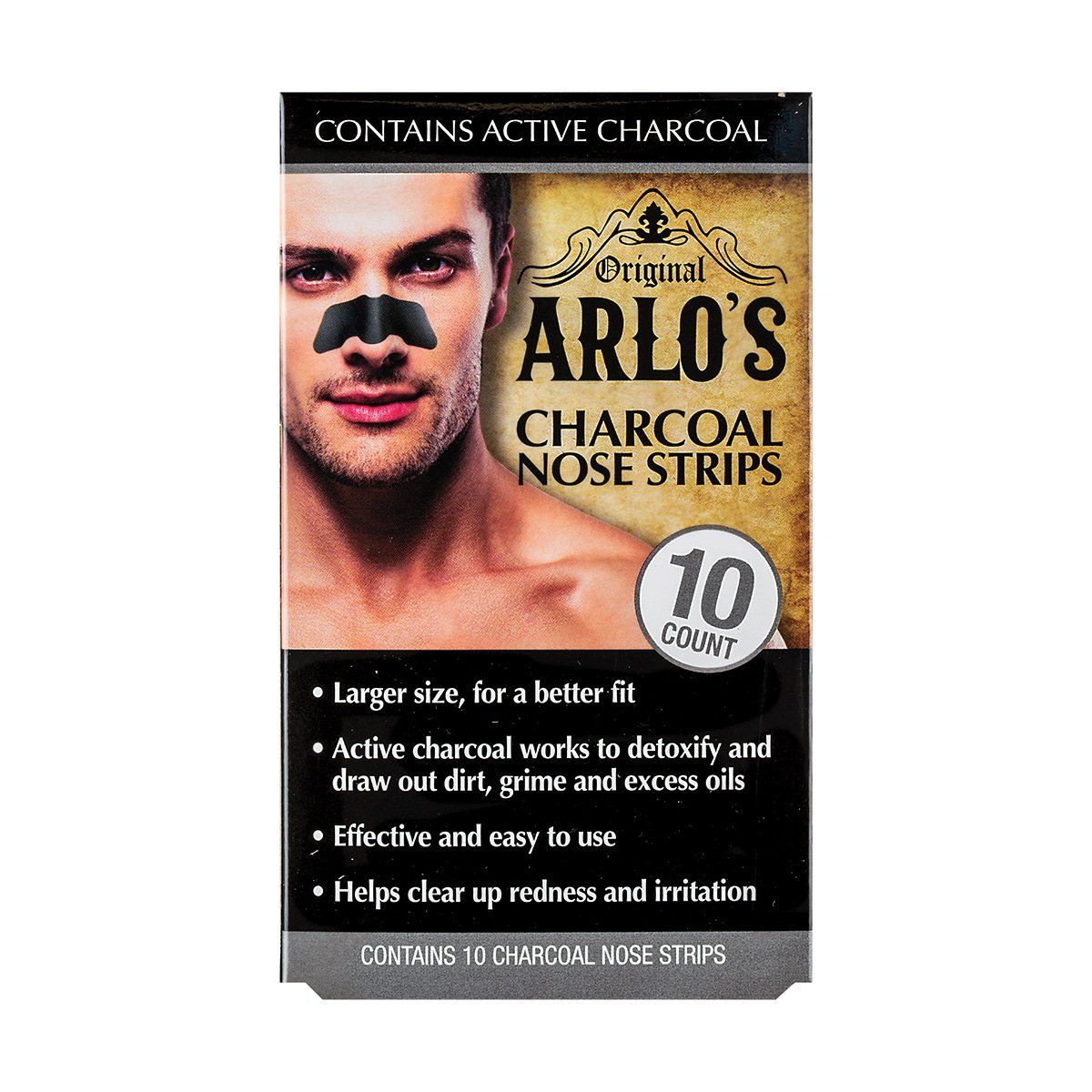 Arlo's Men's Charcoal Nose Strips 10's