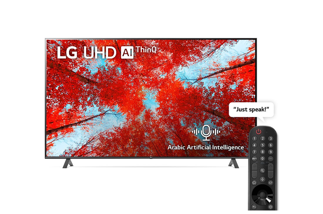 LG QNED 75 Inch TV With 4K Active HDR Cinema Screen Design from the QNED90 Series (75UQ90006LC)