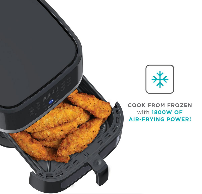 Berkart 5.5L Digital Air Fryer with Clear-View Window with Oven Light