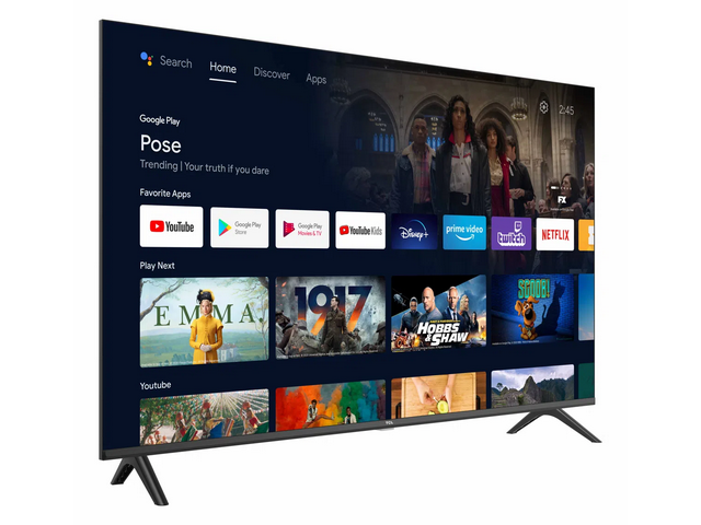 TCL Frameless Full HD HDR TV with Android TV -TCL 40S5400A