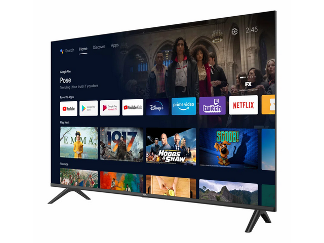 TCL Frameless Full HD HDR TV with Android TV -TCL 40S5400A