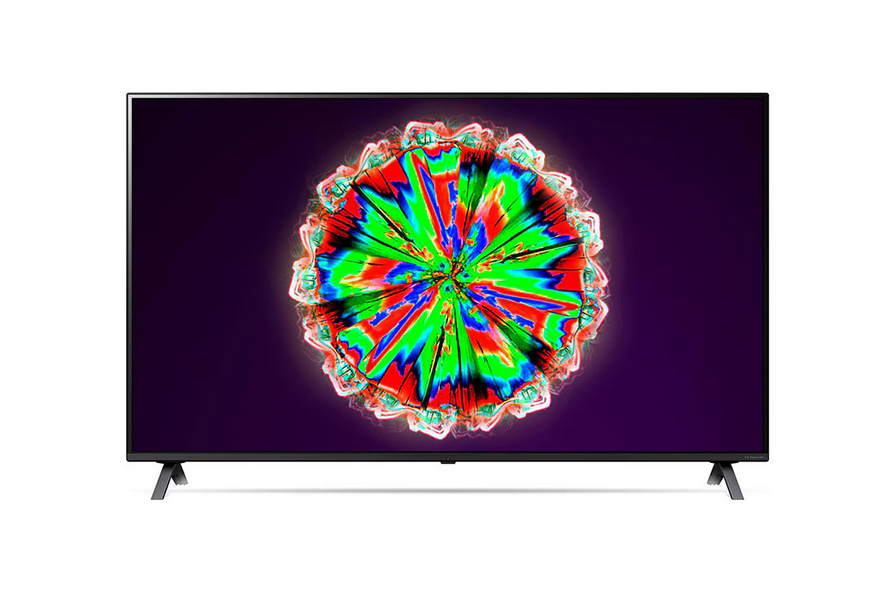 LG NanoCell TV 55 Inch NANO80 Series, Cinema Screen Design 4K Active HDR WebOS Smart AI ThinQ Local Dimming (55NANO80VNA)