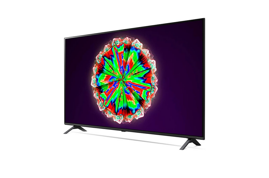 LG NanoCell TV 55 Inch NANO80 Series, Cinema Screen Design 4K Active HDR WebOS Smart AI ThinQ Local Dimming (55NANO80VNA)