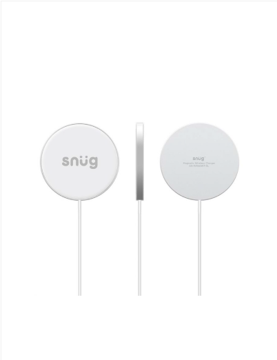 Snug Magnetic Wireless Charger Max 15W Type C - Silver