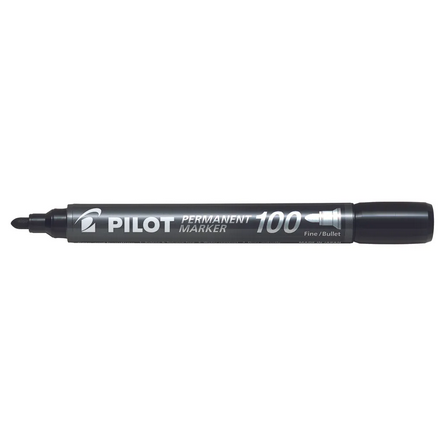 PILOT SCA-100 Bullet Black Permanent Marker