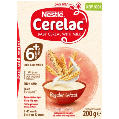 Nestlé Cerelac Regular Wheat Baby Cereal with Milk 200g