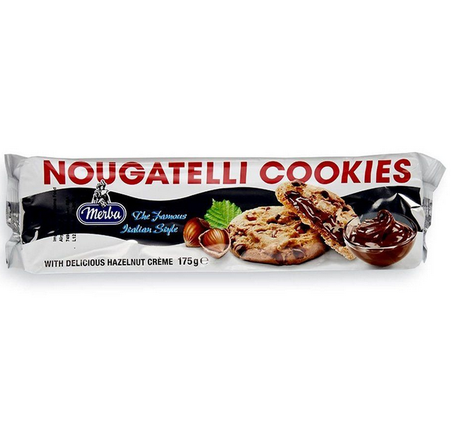 Merba Nougatelli Cookies 175g