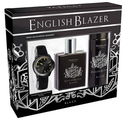 Yardley English Blazer Gift Set (EDP 100ml, Deodorant 125ml And Watch)