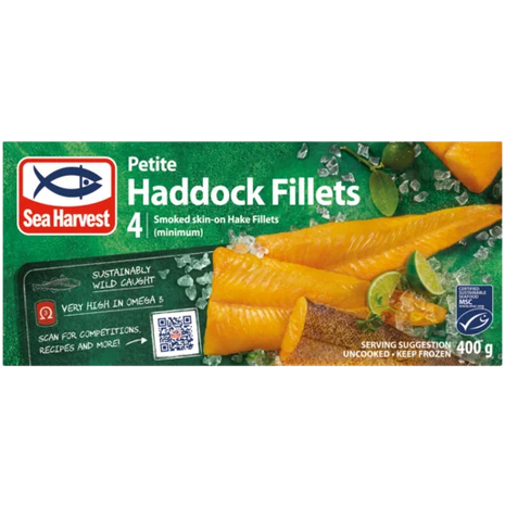 Sea Harvest Frozen Petite Haddock Fillets 400g (NEW)