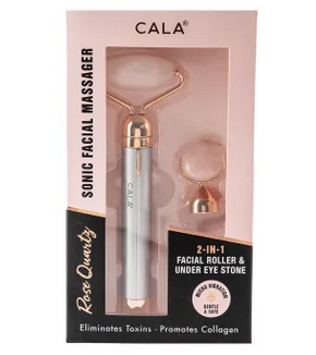 Cala 2in1 Rose Quartz Sonic Facial Massager