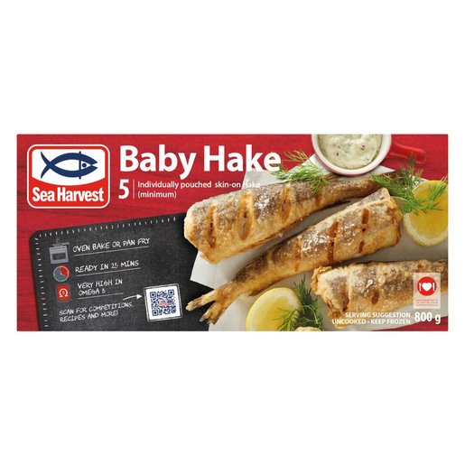 Sea Harvest Frozen Baby Hake 800g