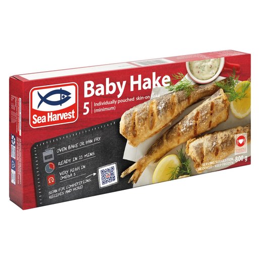 Sea Harvest Frozen Baby Hake 800g