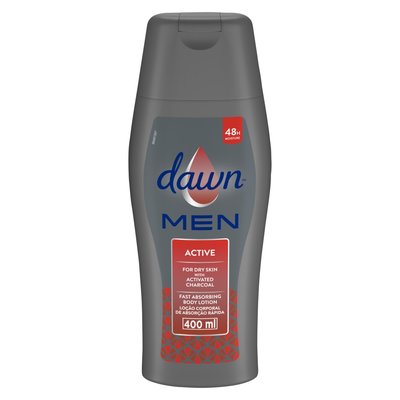 Dawn Men Active Fast Absorbing Body Lotion for Dry Skin 400ml