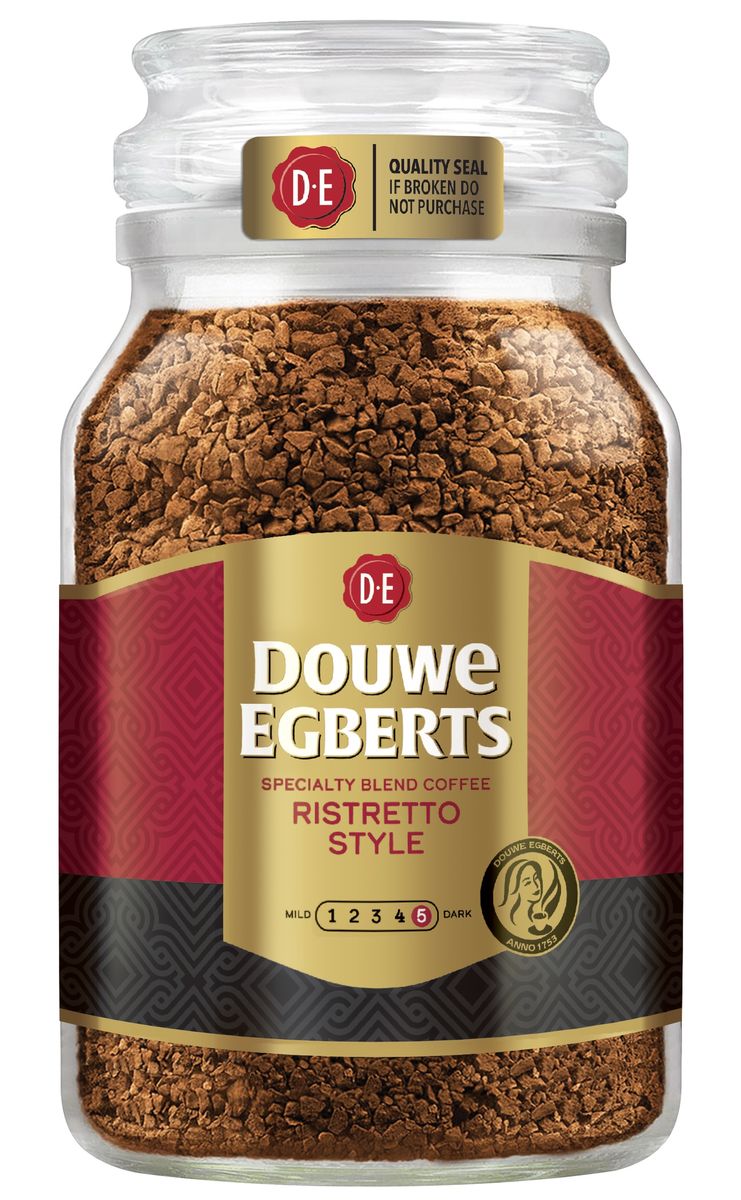 Douwe Egberts Ristretto Style Instant Coffee - 200g Jar