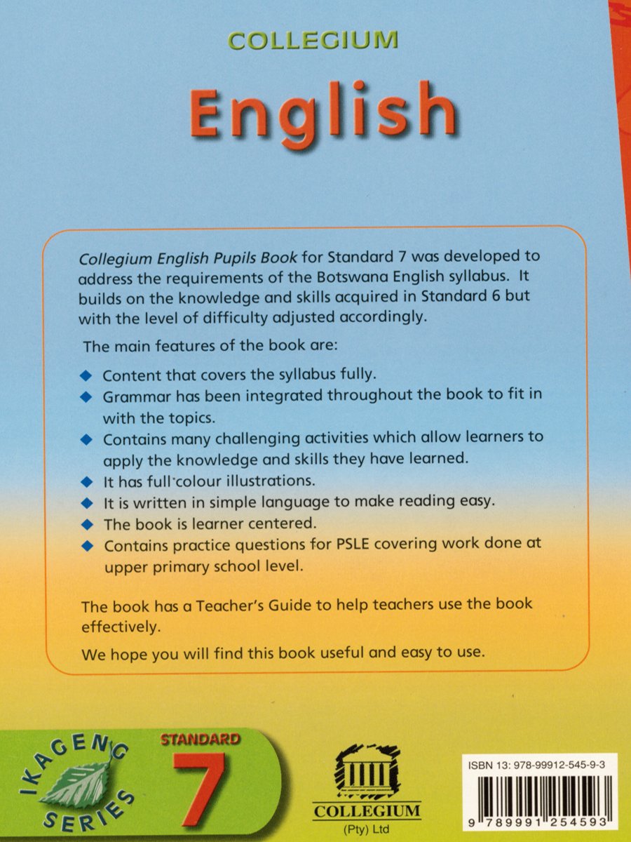 Collegium English Pupils Book Standard 7