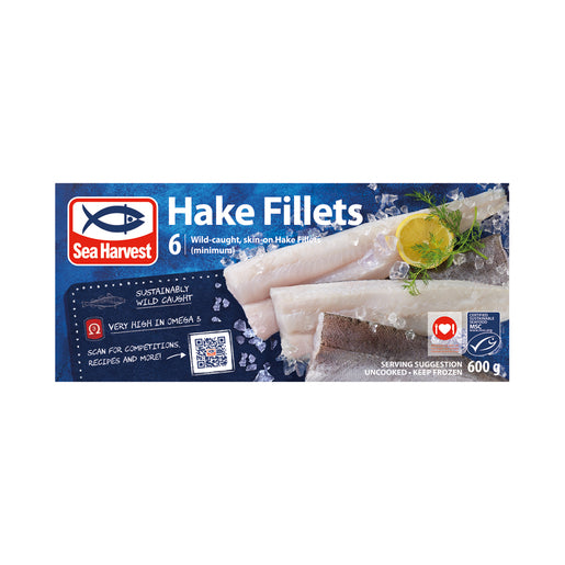 Sea Harvest Frozen Hake Fillets 6 Pieces 600g (NEW)