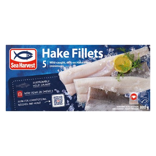 Sea Harvest Prime Hake Fillets 800g