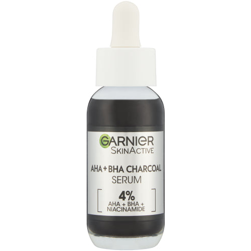 Garnier Pure Active AHA+BHA Charcoal Anti-Blemish Serum 30ml