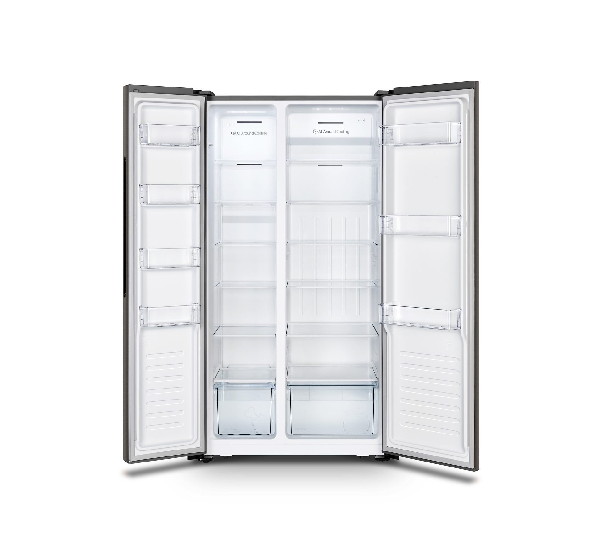 Hisense 516L Side by Side Fridge Freezer Inox H670SIT