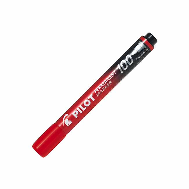 Pilot SCA-100 Bullet Red Permanent Marker