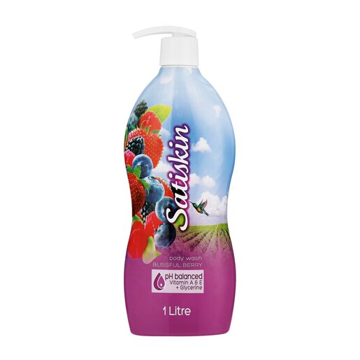 Satiskin Blissful Berry Body Wash 1L