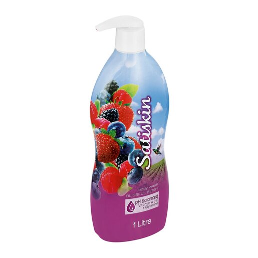 Satiskin Blissful Berry Body Wash 1L