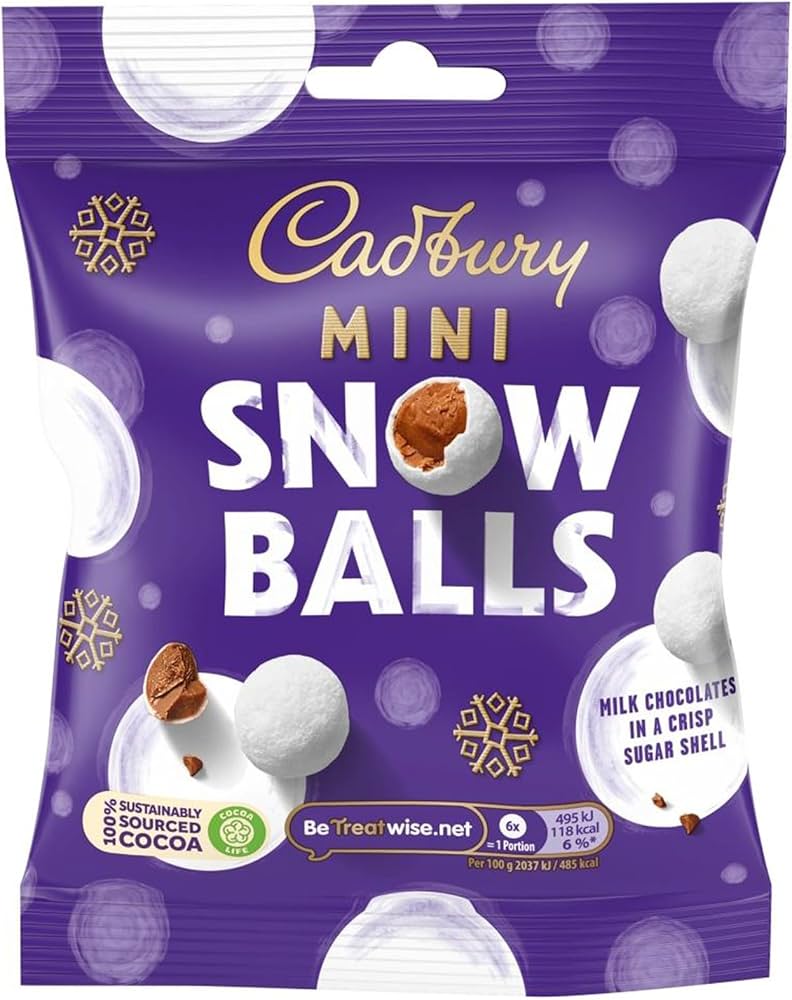 Cadbury Mini Snowballs 80g