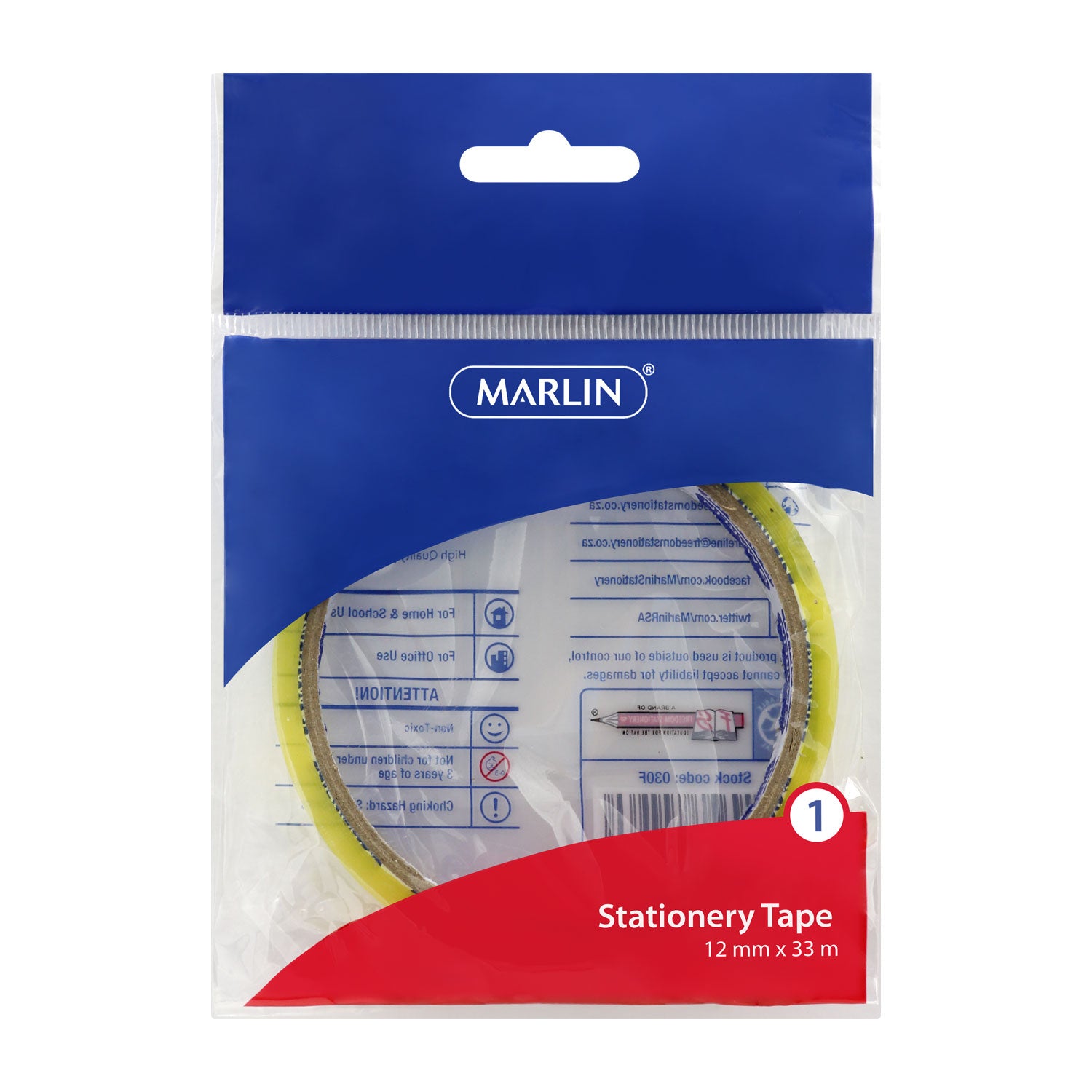 Marlin Clear Tape 12mm x 33mm