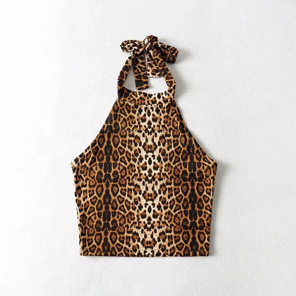 Women Leopard Printed Tank Top