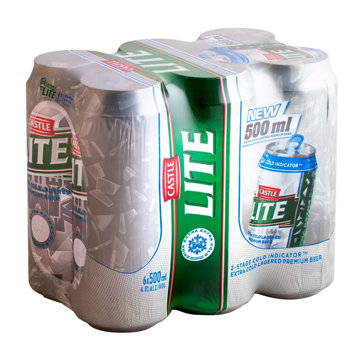 Castle Lite 6x500ml - myhoodmarket