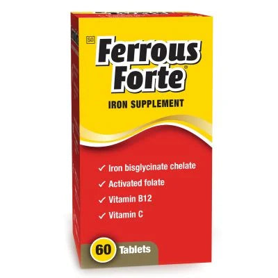 Ferrous Forte Chelated Iron 60 Tablets