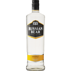 Russian Bear Pineapple Vodka Bottle 750ml - myhoodmarket